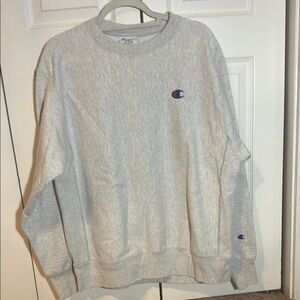 Champion Light Gray Men's Crewneck Sweater